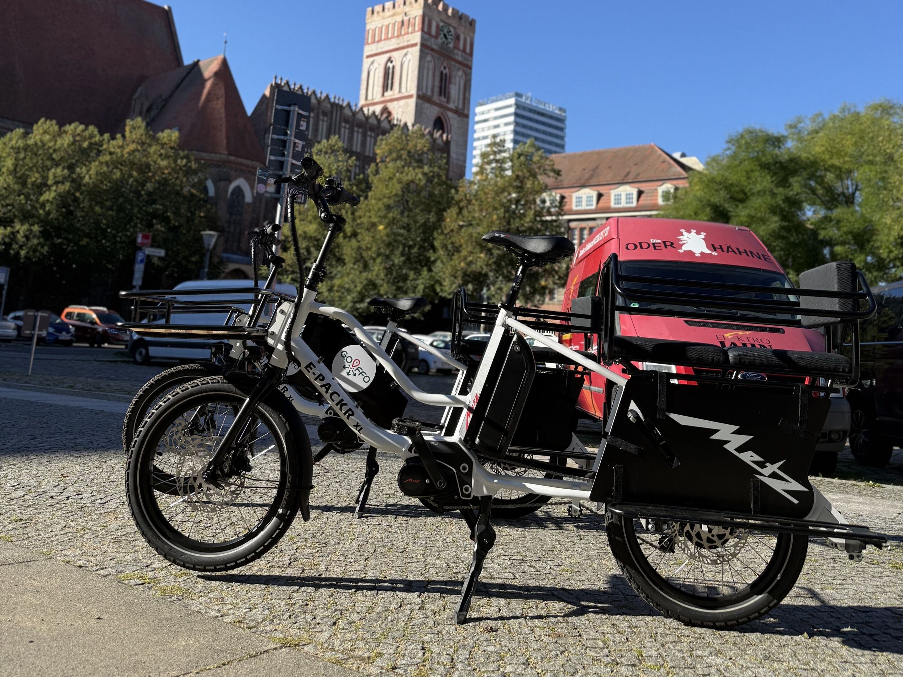 E-Lastenrad der Deutsch-Polnischen Tourist-Information Frankfurt (Oder), Foto: Kalko